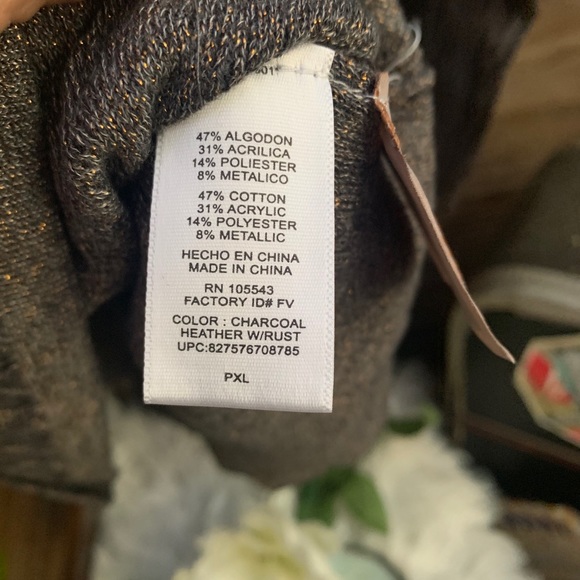 NWT Daisy Fuentes Button Up Tie Cardigan - Picture 8 of 10